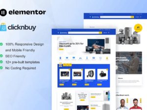 Clicknbuy – Woocommerce Electronic Store Elementor Kit