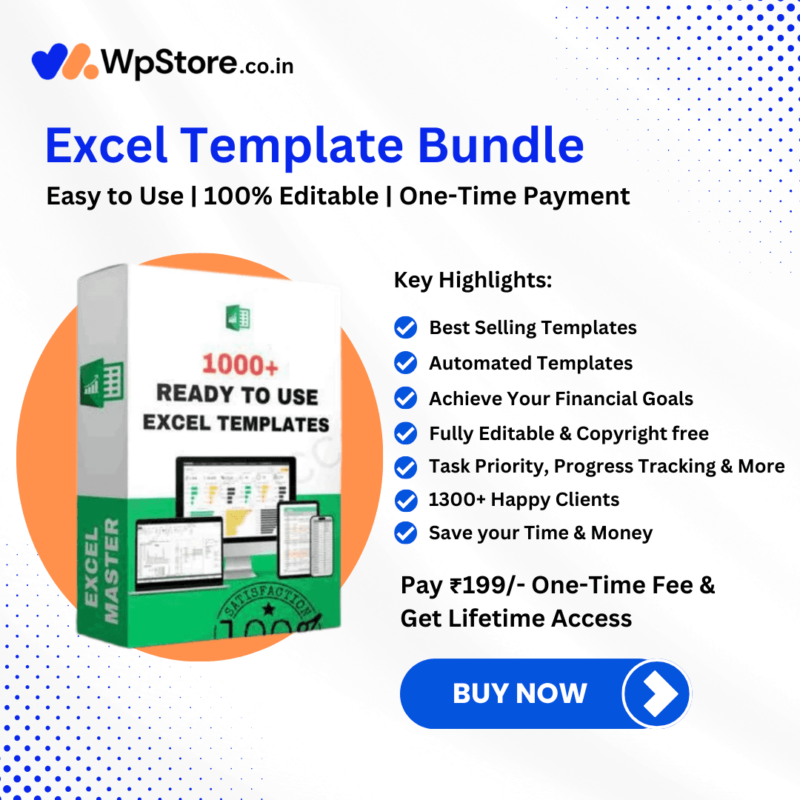 1000+ Excel Template Bundle: Ready to use