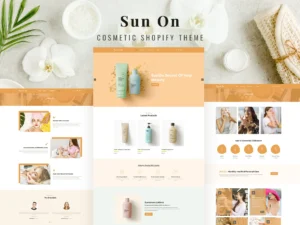 SunOn - Skin Care Products Wellness Shopify Theme