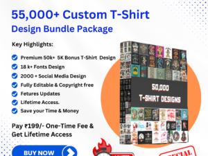 55,000+ Custom T-Shirt Design Package