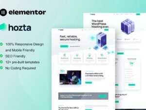 Hozta - Web Hosting Service Elementor Template Kit