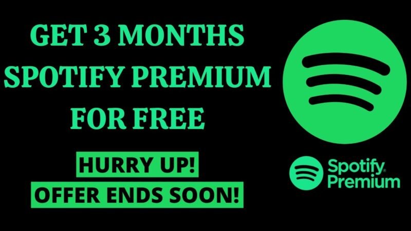 Get 3 months free of Spotify Premium Subscription